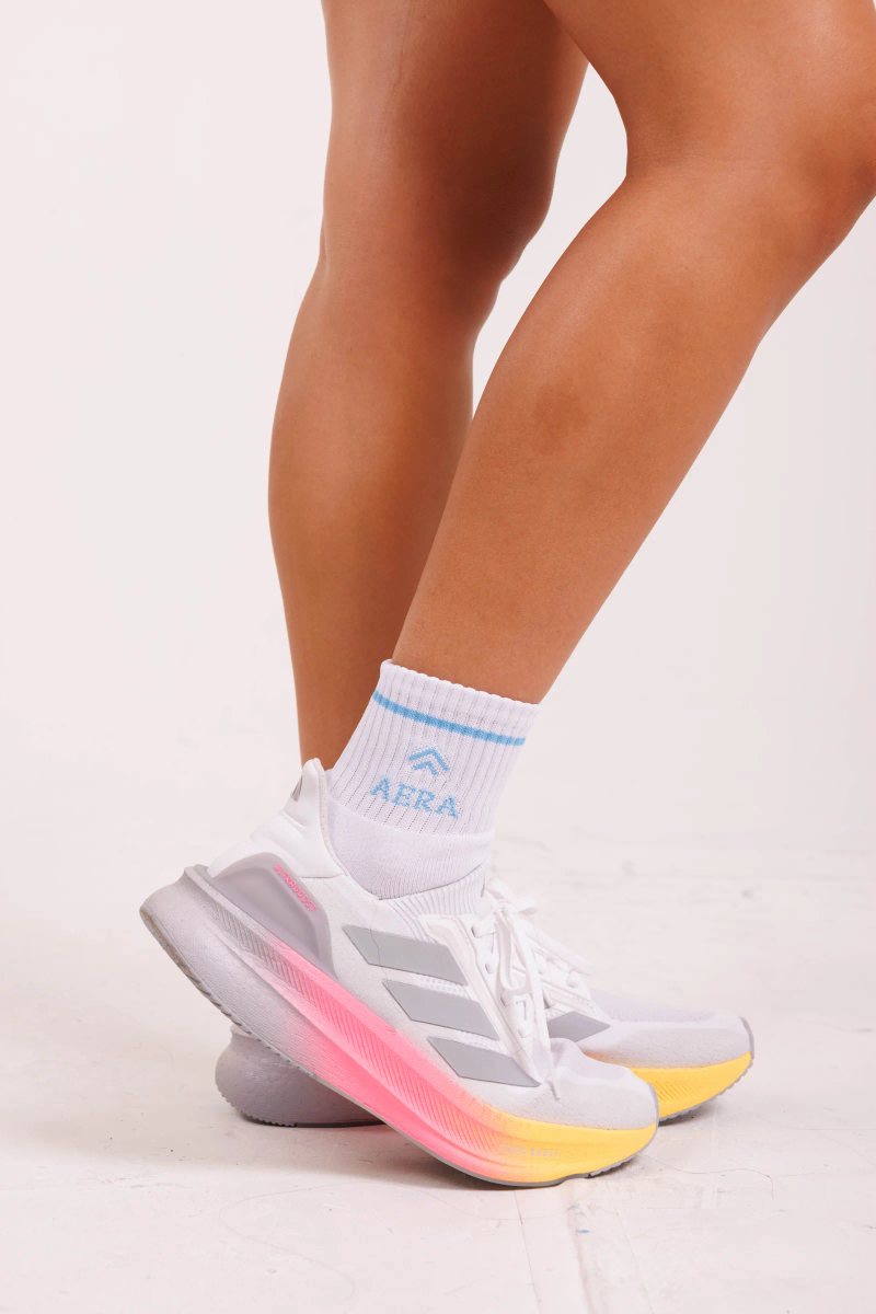 Cloud Socks na cor Branco / azul-céu, foto 5